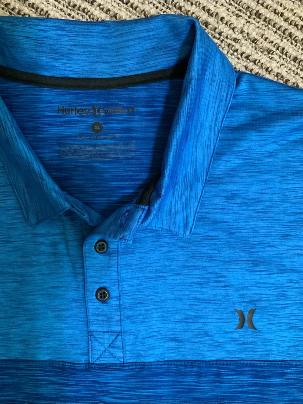 Hurley Men’s Heather Royal Blue Polo Shirt